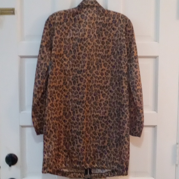 HalfHeart Women's Animal Print Long Windbreaker Jacket - Picture 4 of 7